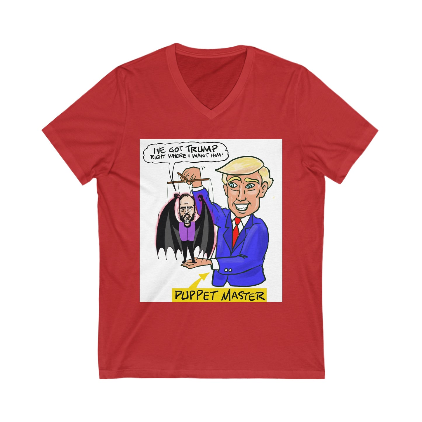 Trump and Jack Smith  - Unisex Jersey Short Sleeve V-Neck Tee