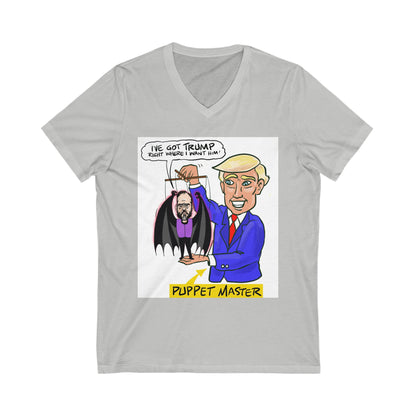 Trump and Jack Smith  - Unisex Jersey Short Sleeve V-Neck Tee