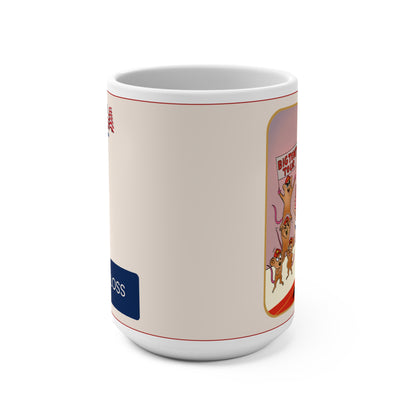 Governor Gloss Musobia mug showing the full caricature, Big Tent Tour banner, and political satire artwork.