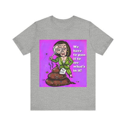 Athletic Heather Poolosi unisex shirt featuring Nancy Pelosi congressional-bill satire