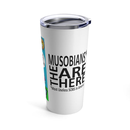 Reverse view of the Schools Guru education-policy satire tumbler